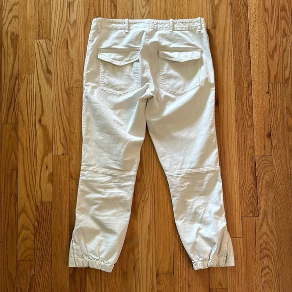 Nili Lotan sz 4 Cropped Military Pant in eggshell white good pre owned condition - Picture 6 of 11